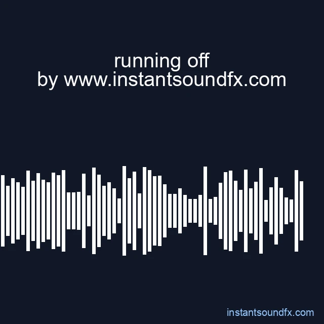 running off image