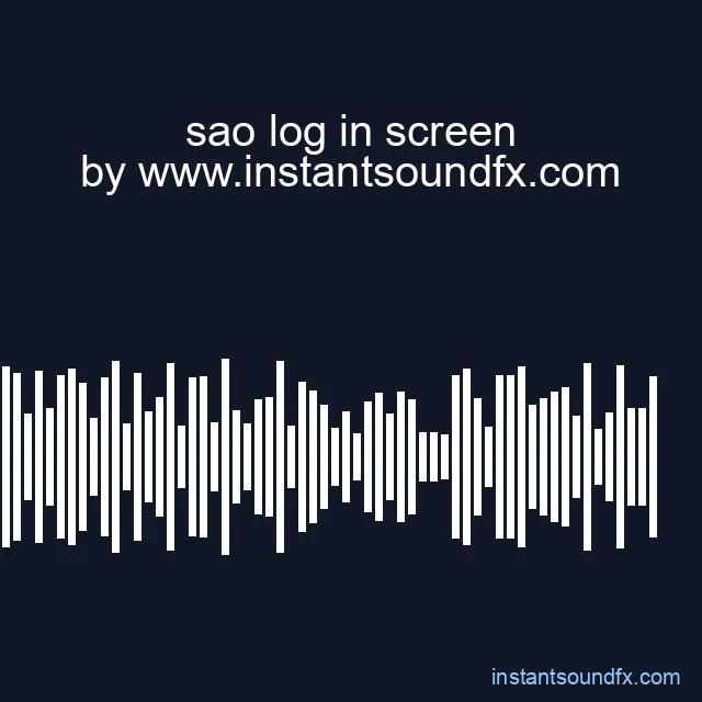 sao log in screen image