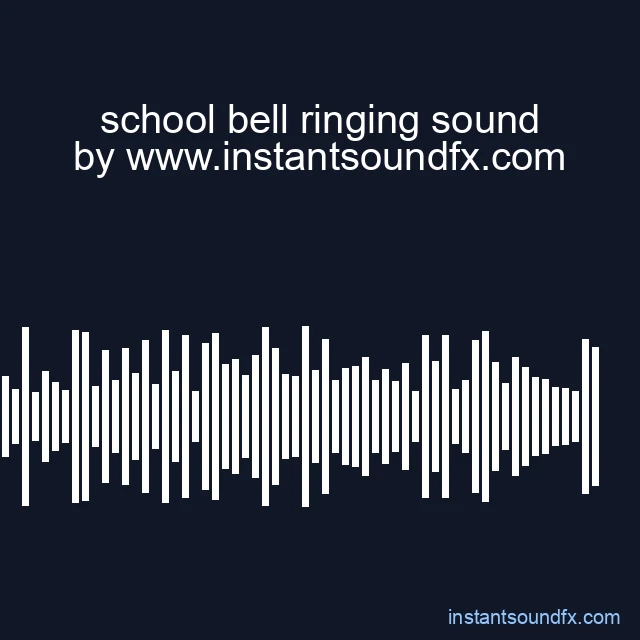 school bell ringing sound image