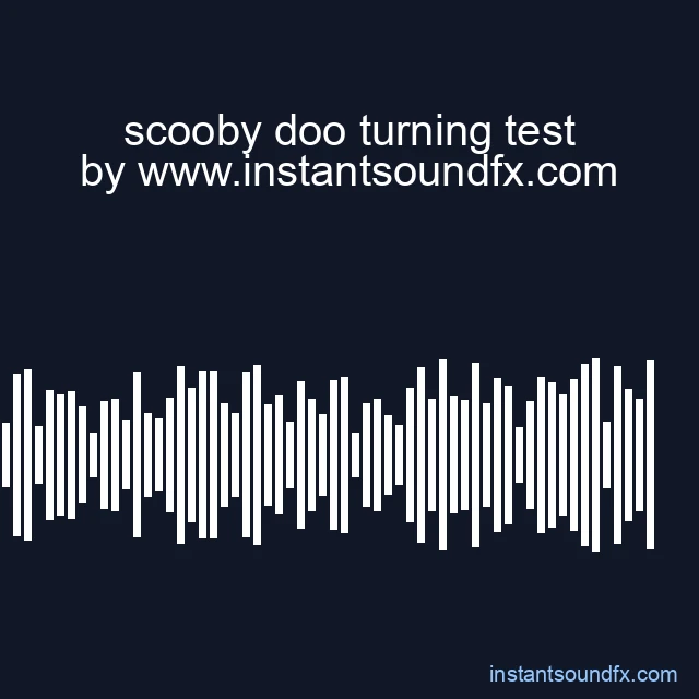 scooby doo turning test image