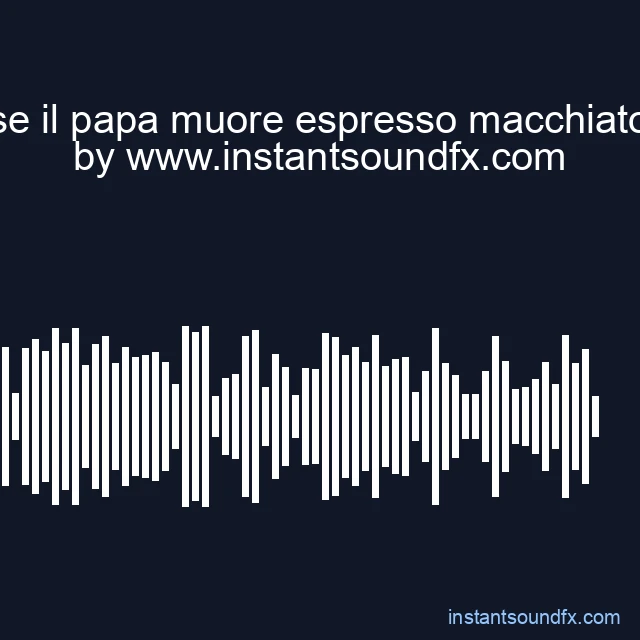 se il papa muore espresso macchiato image