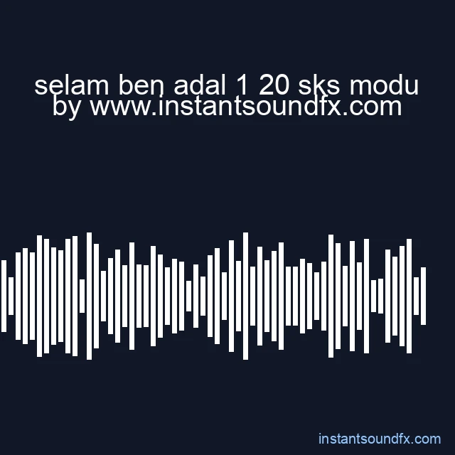 selam ben adal 1 20 sks modu image