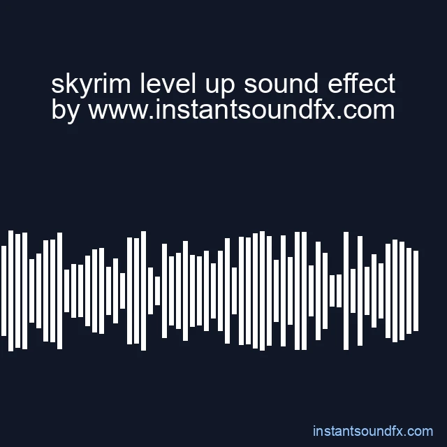 skyrim level up sound effect image
