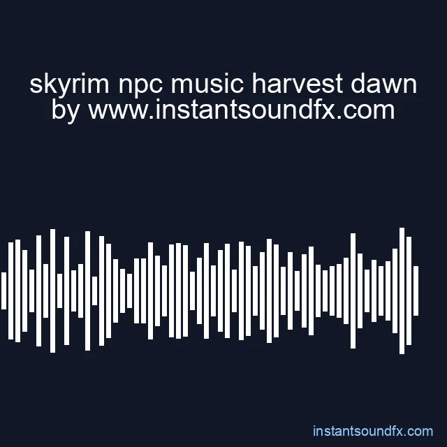 skyrim npc music harvest dawn image