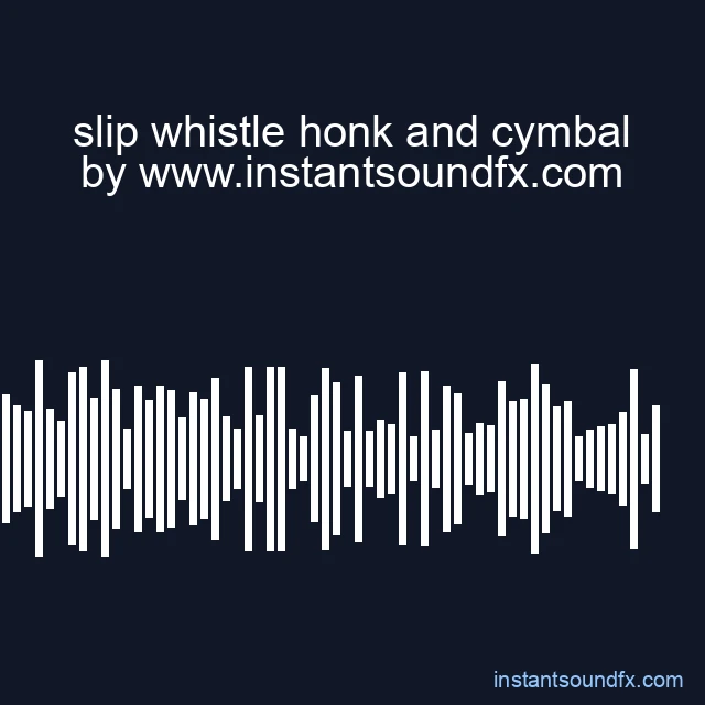 slip whistle honk and cymbal image