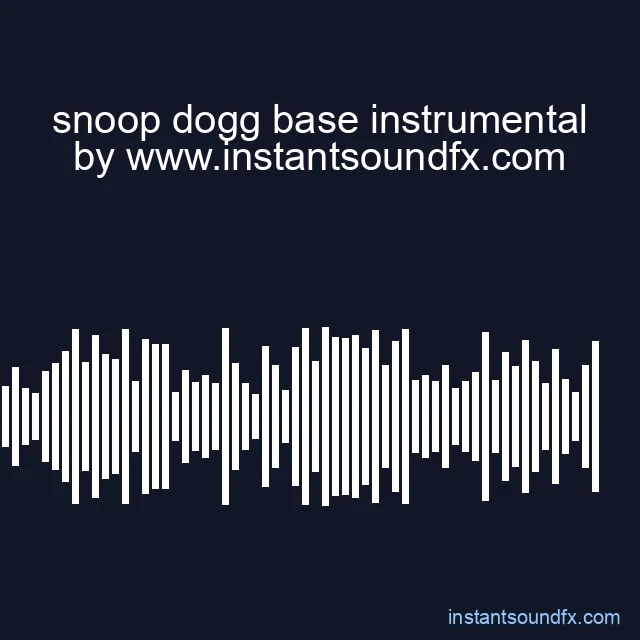 snoop dogg base instrumental image