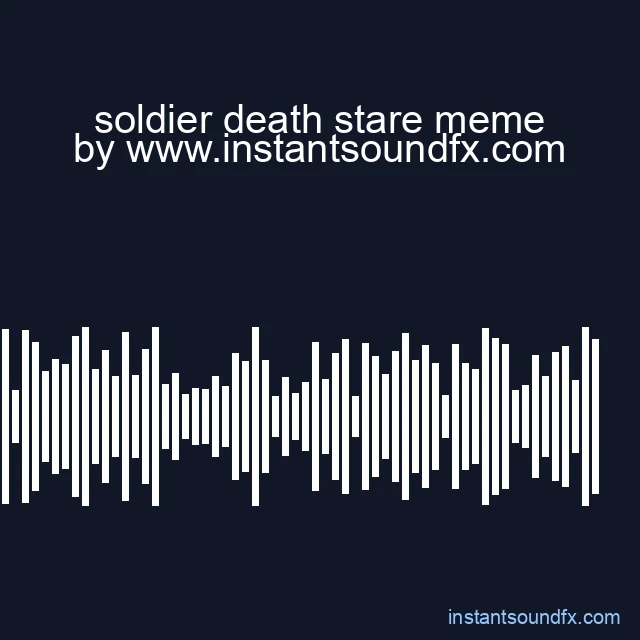 soldier death stare meme image