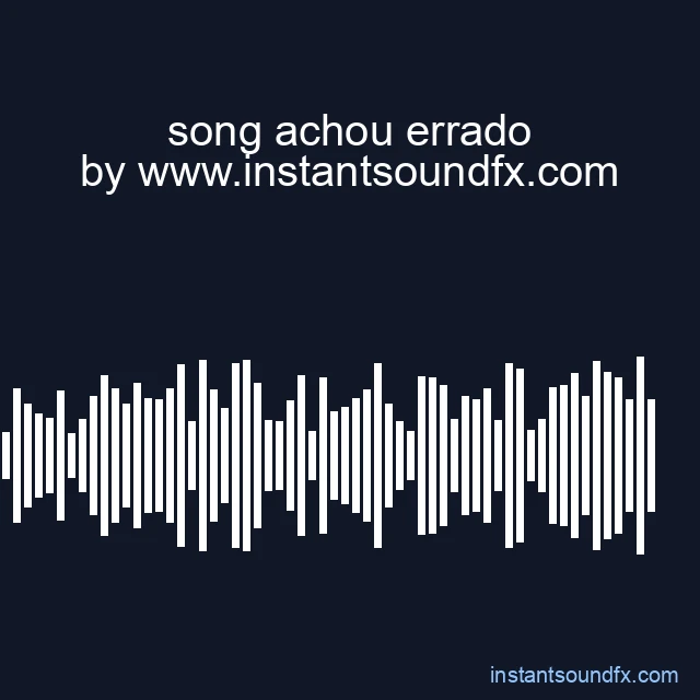 song achou errado image