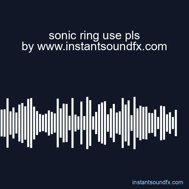 sonic ring use pls image