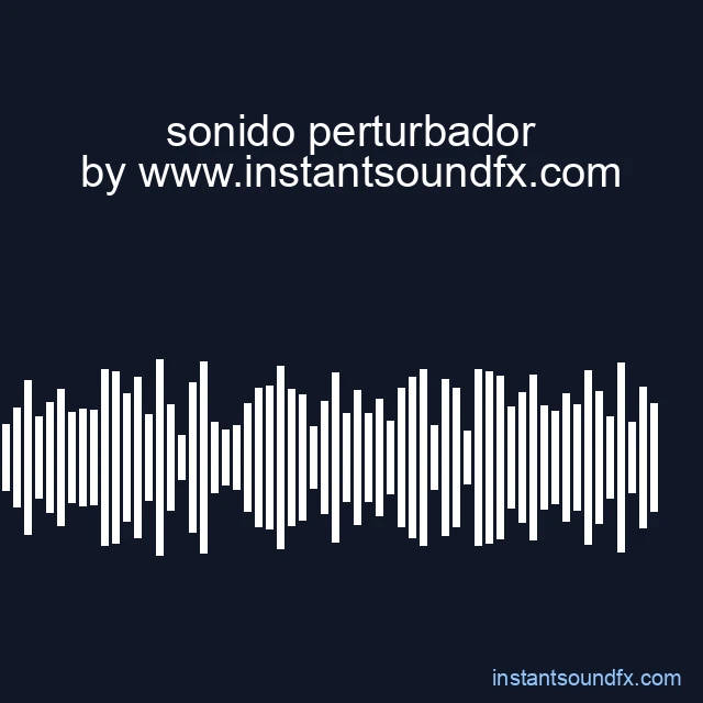 sonido perturbador image
