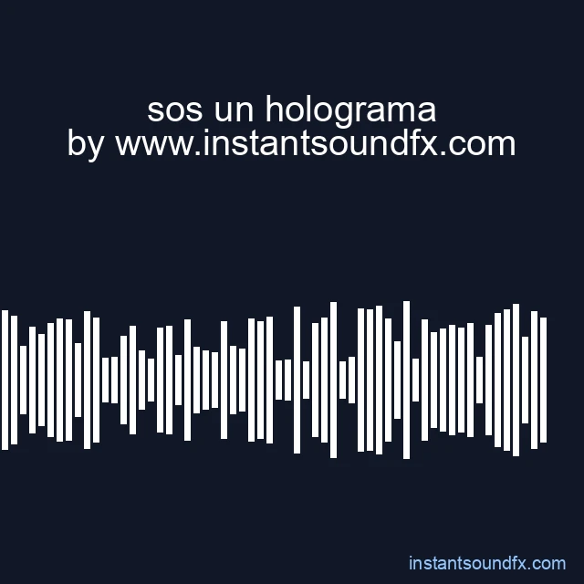 sos un holograma image