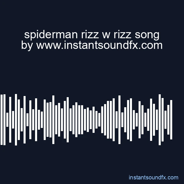 spiderman rizz w rizz song image