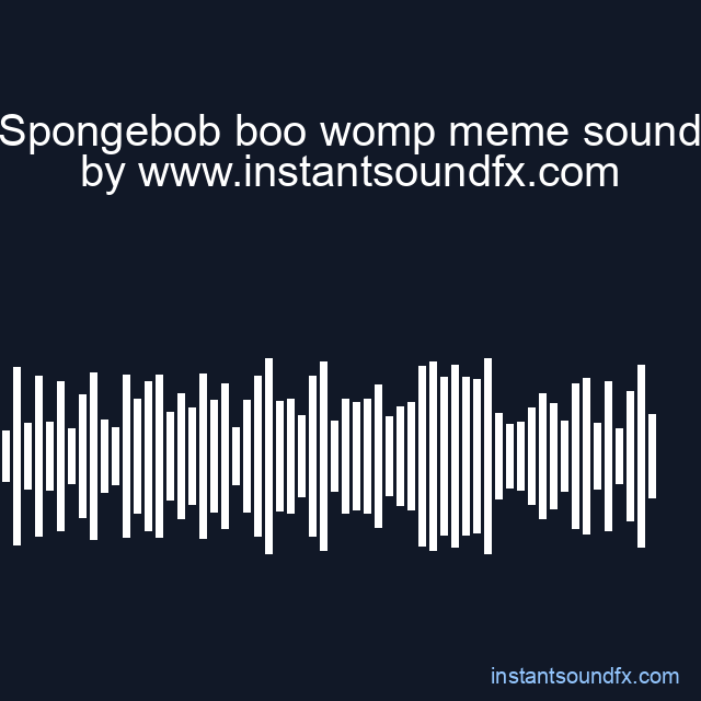 Spongebob boo womp meme sound image