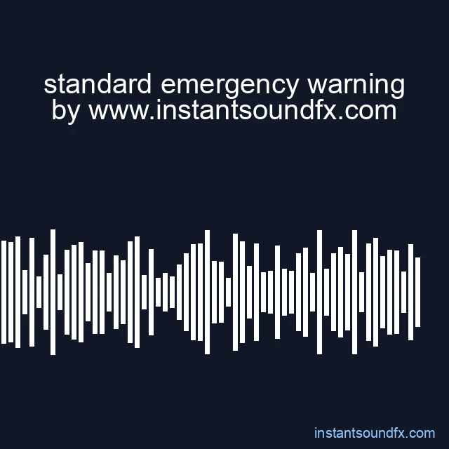 standard emergency warning image