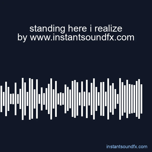 standing here i realize image
