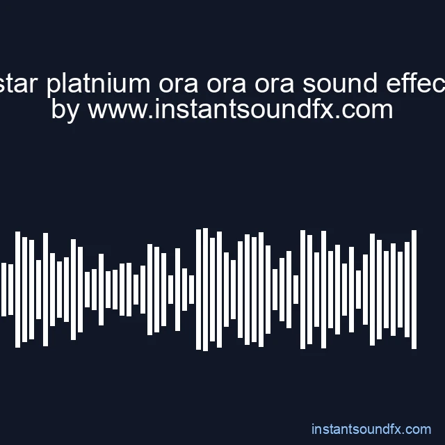 star platnium ora ora ora sound effect image