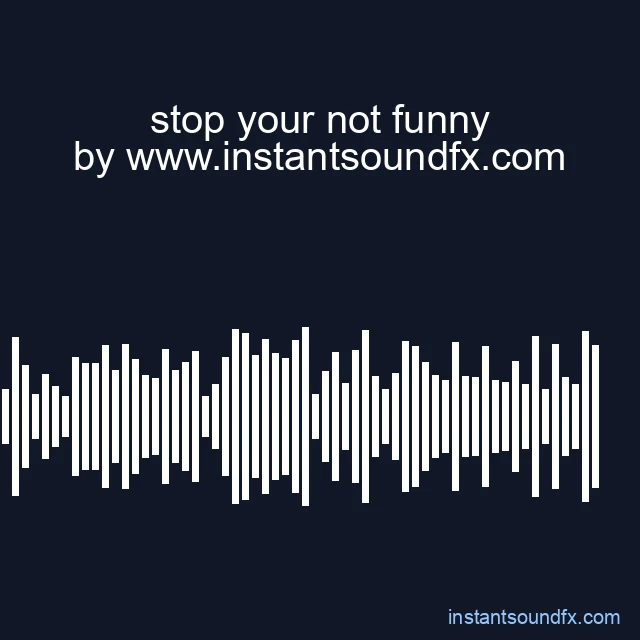 stop your not funny image