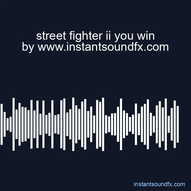 street fighter ii you win image