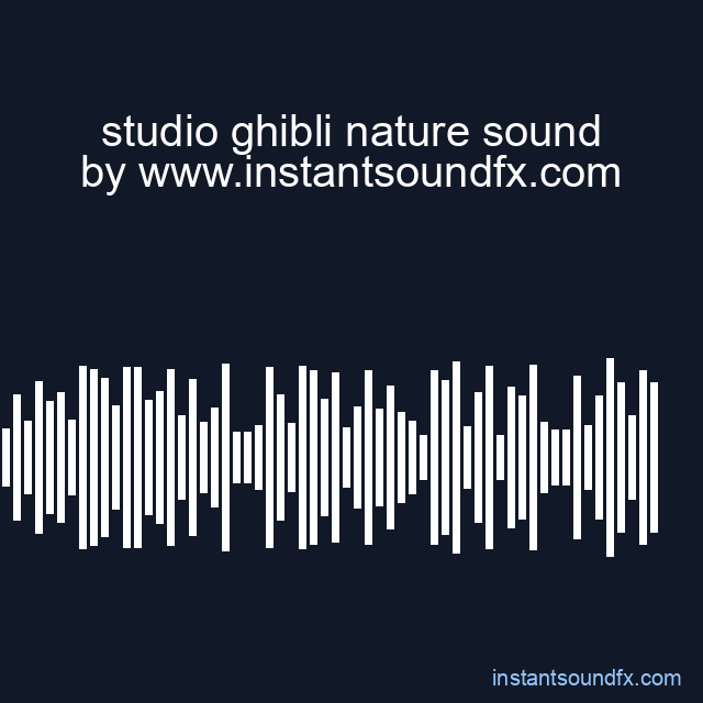 studio ghibli nature sound image