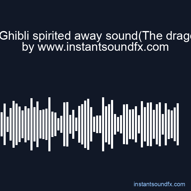 Studio Ghibli spirited away sound(The dragon boy) image