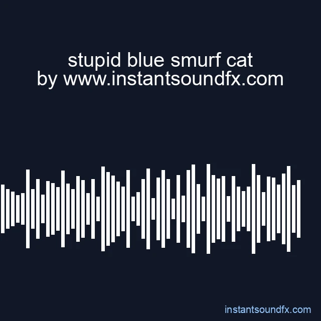 stupid blue smurf cat image