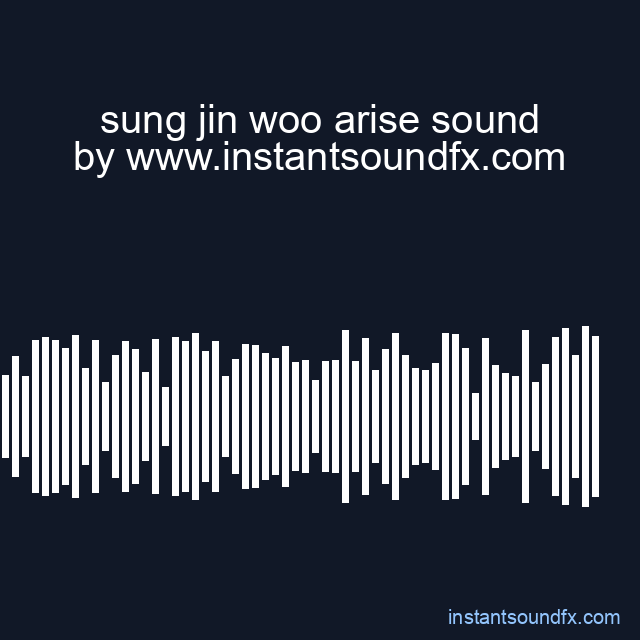 sung jin woo arise sound image