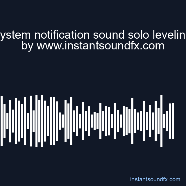 system notification sound solo leveling image