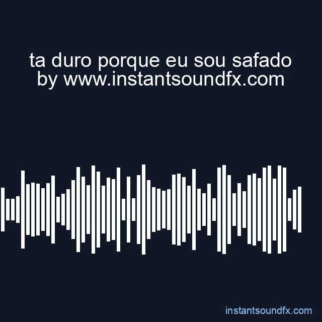 ta duro porque eu sou safado image