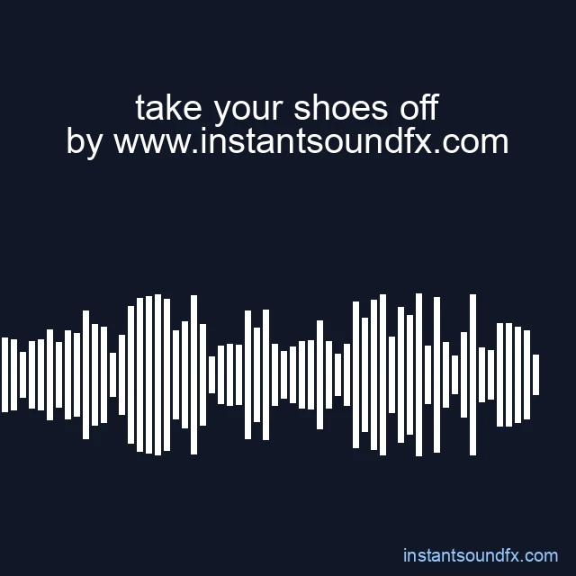 take your shoes off image