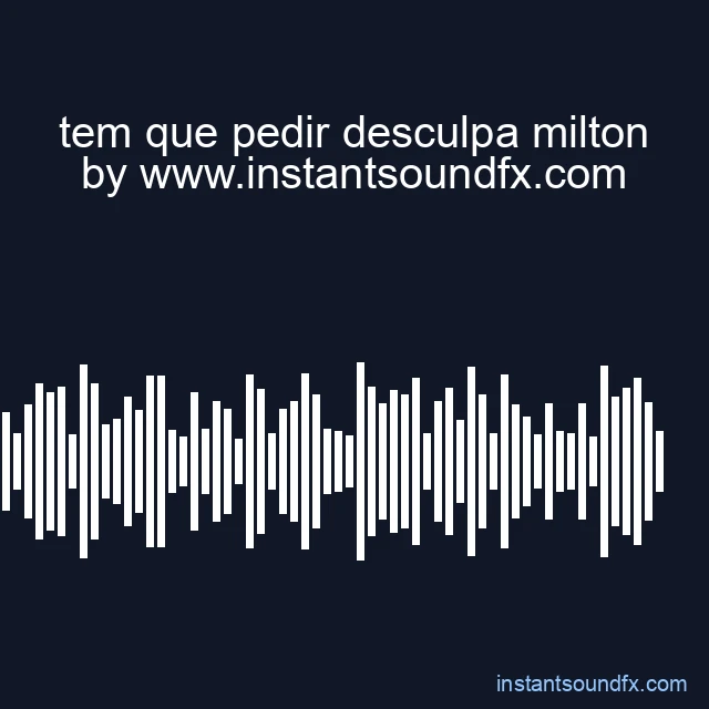 tem que pedir desculpa milton image