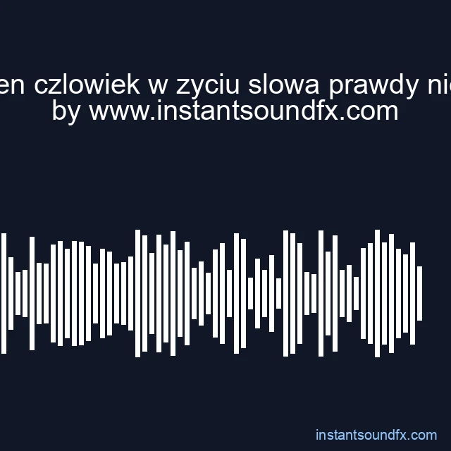 ten czlowiek w zyciu slowa prawdy nie image