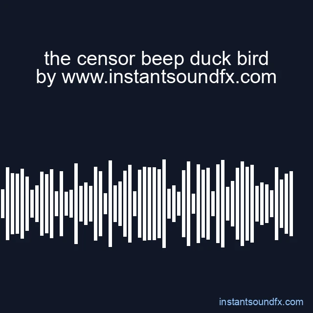 the censor beep duck bird image
