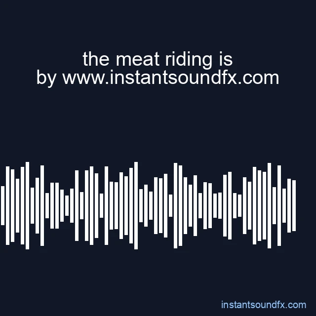 the meat riding is image