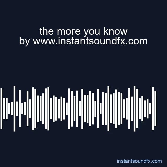 the more you know image