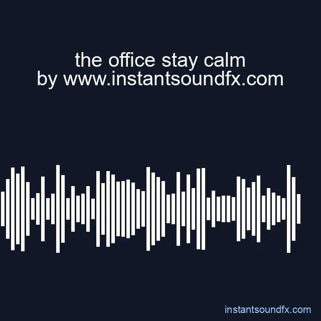 the office stay calm image