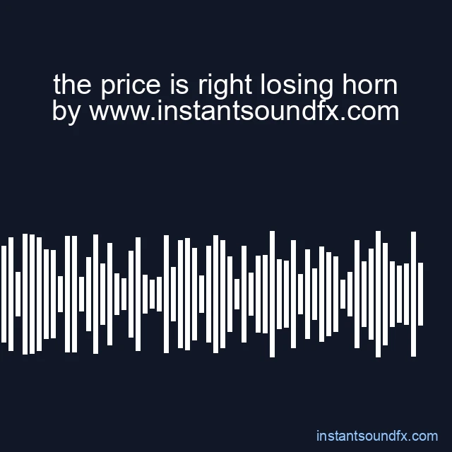 the price is right losing horn image