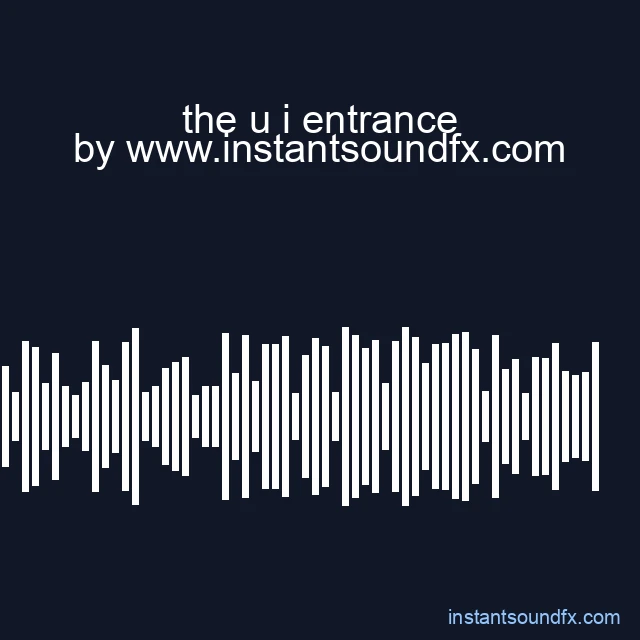 the u i entrance image