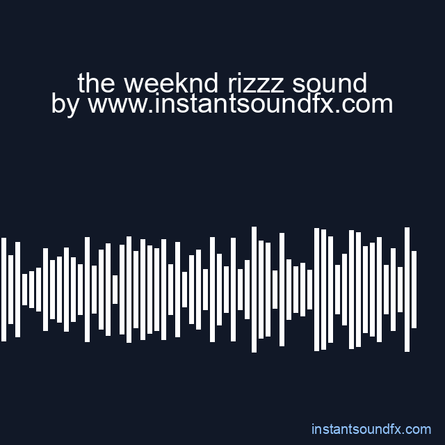 the weeknd rizzz sound image