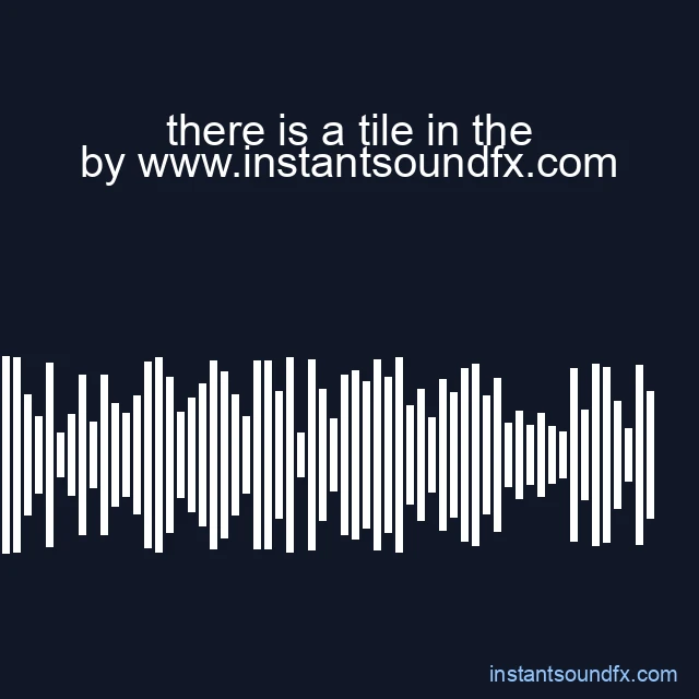 there is a tile in the image