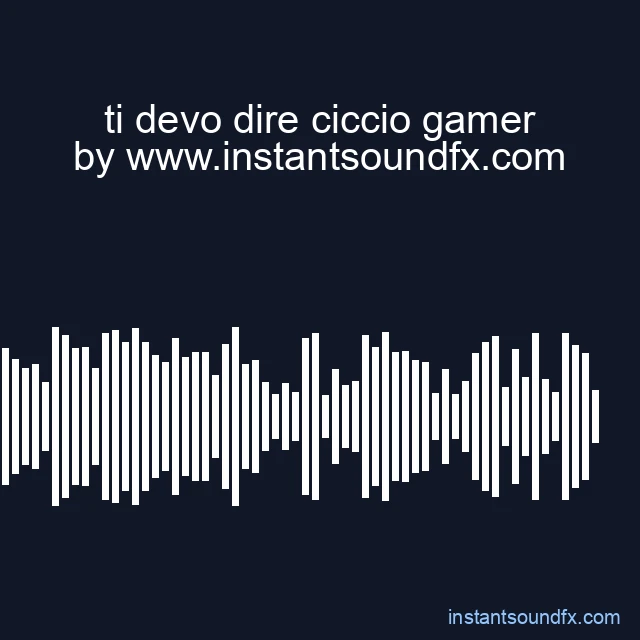 ti devo dire ciccio gamer image