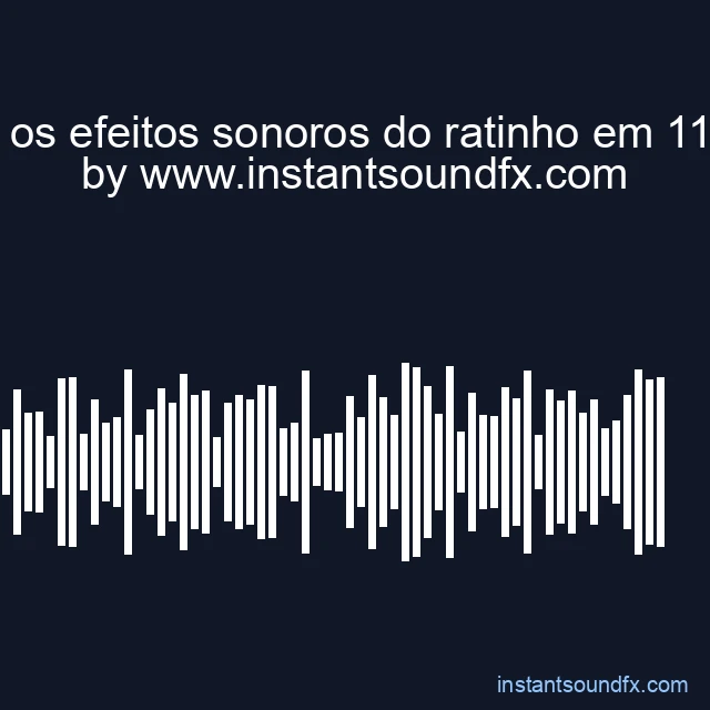 todos os efeitos sonoros do ratinho em 11 segu image