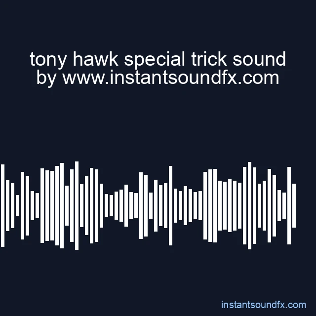 tony hawk special trick sound image