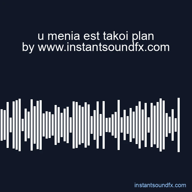 u menia est takoi plan image