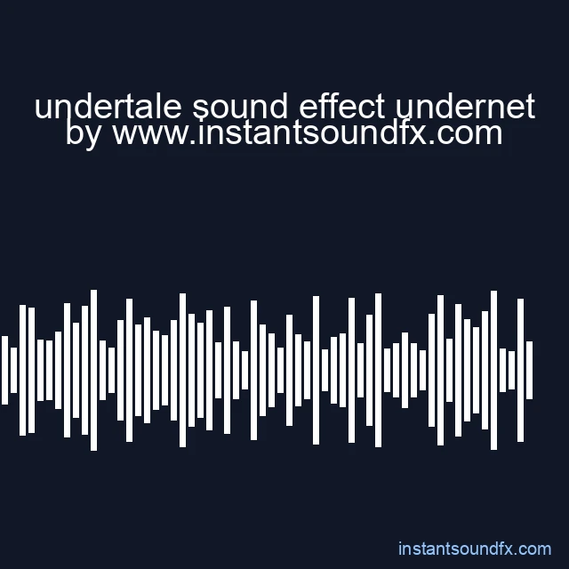 undertale sound effect undernet image