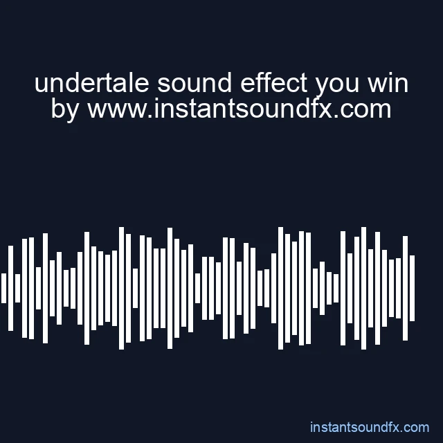 undertale sound effect you win image