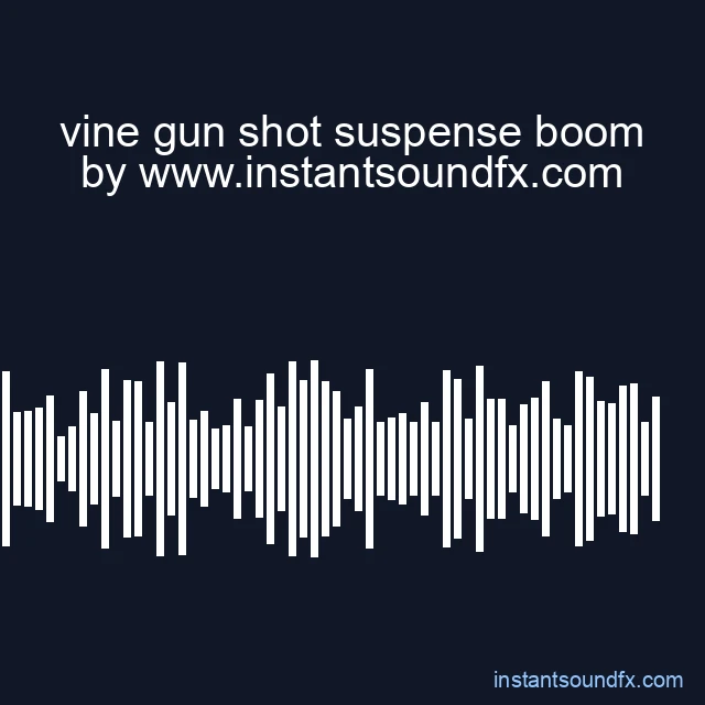 vine gun shot suspense boom image