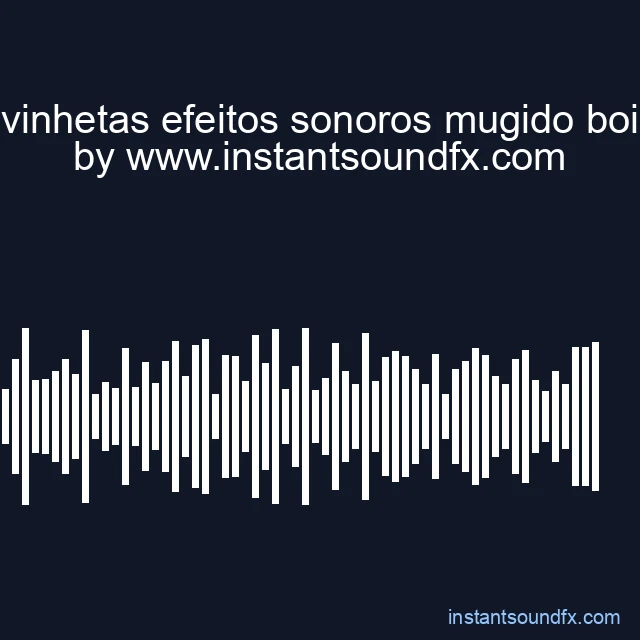 vinhetas efeitos sonoros mugido boi image