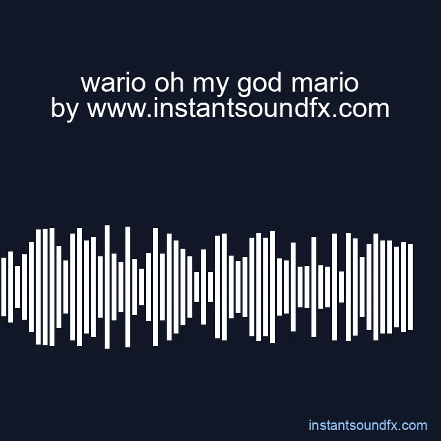 wario oh my god mario image