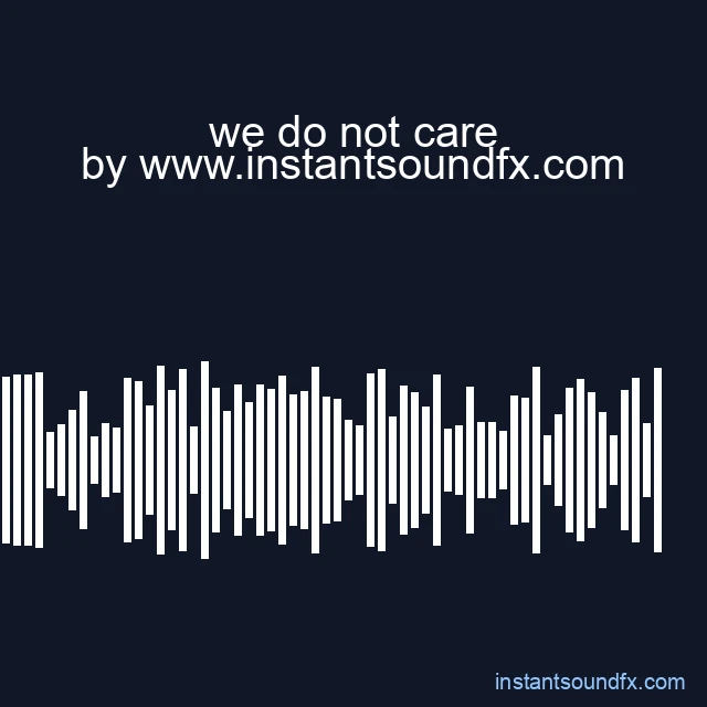 we do not care image