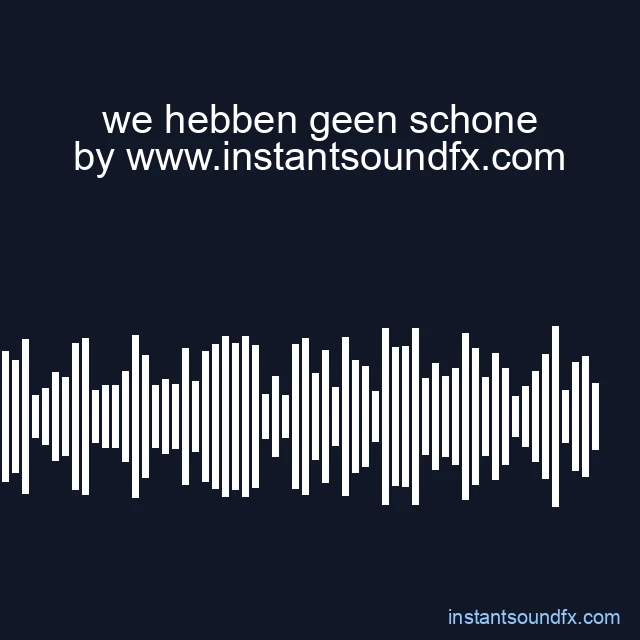 we hebben geen schone image